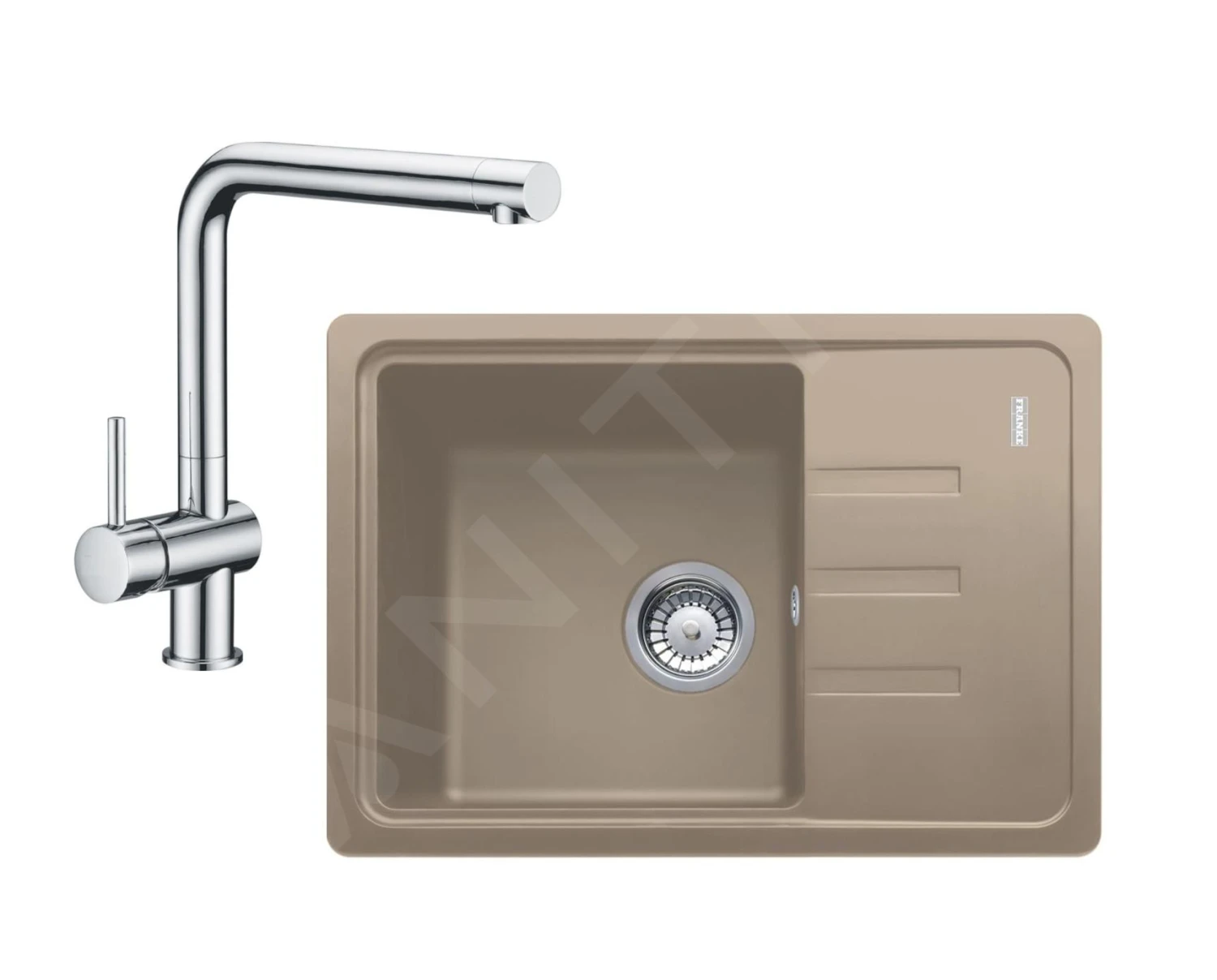 Franke Sets - Keukenset G116, Fragraniet Spoelbak BSG 611-62 En Keukenkraan Samoa, Kasjmier/chroom 114.0510.433 1 Franke Sets - Keukenset G116, Fragraniet Spoelbak BSG 611-62 En Keukenkraan Samoa, Kasjmier/chroom 114.0510.433