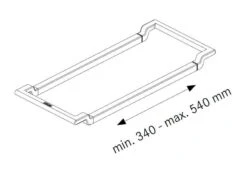 Franke Toebehoren - ALL-IN Telescopische Houder, Zwart Kunststof/rvs 133.0655.059 -Keuken Verkoop 0c6da2b7891293eb161acf10