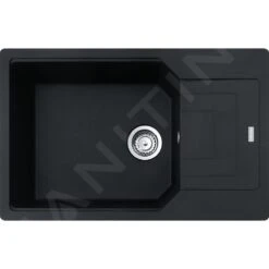 Franke Urban - Fragraniet Spoelbak UBG 611-78 BB, 780x500 Mm, Mat Zwart 114.0652.401
