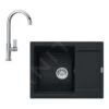 Franke Sets - Keukenset G165, Fragraniet Spoelbak MRG 611-62 En Keukenkraan FP 0408.031, Mat Zwart/chroom 114.0650.567