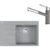 Franke Sets - Set G227, Fragraniet Spoelbak CNG 611-78 TL/7 En Keukenkraan FC 3055.084, Grijze Steen/chroom 114.0650.831