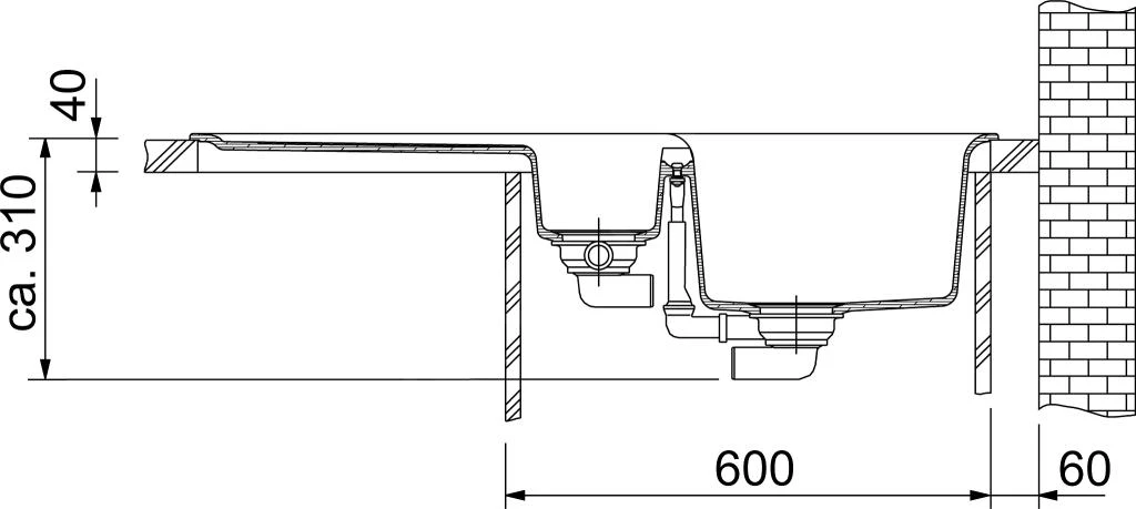 Franke Orion - OID 651 Tectonite Spoelbak, 1000x510 Mm, Zwart 114.0288.592 3 Franke Orion - OID 651 Tectonite Spoelbak, 1000x510 Mm, Zwart 114.0288.592 - Image 3