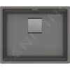 Franke Kubus 2 - Fragraniet Spoelbak KNG 110-52, 560x460 Mm, Steengrijs 125.0641.422