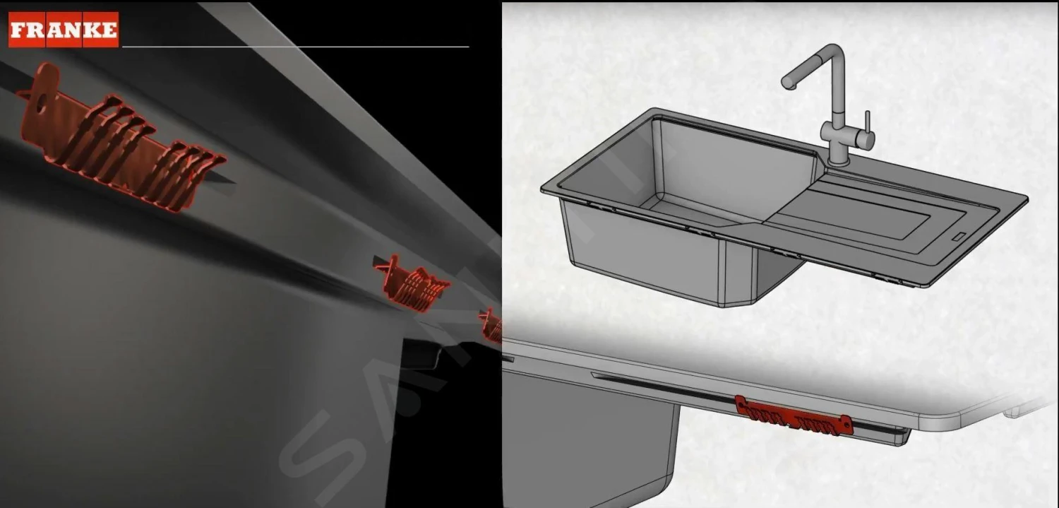Franke Urban - UBG 611-62 Fragraniet Spoelbak, 620x500 Mm, Zand 114.0582.806 4 Franke Urban - UBG 611-62 Fragraniet Spoelbak, 620x500 Mm, Zand 114.0582.806 - Image 4