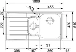 Franke Neptun - RVS Spoelbak NEX 651/7, 1000x510 Mm 101.0120.276 -Keuken Verkoop 44a7b9b0df38cc44d30ec4b5