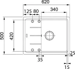 Franke Sets - Keukenset G95, Fragraniet Spoelbak BFG 611-62 En Keukenkraan Samoa, Mat Zwart/chroom 114.0675.660 -Keuken Verkoop 472bca5abd045f6360f811bb 8