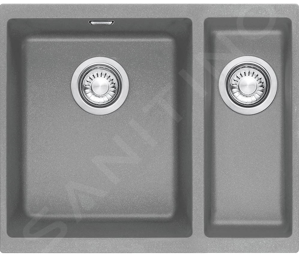 Franke Sirius - Tectonite Spoelbak SID 160/2, 560x440, Grijs 125.0582.208 1 Franke Sirius - Tectonite Spoelbak SID 160/2, 560x440, Grijs 125.0582.208