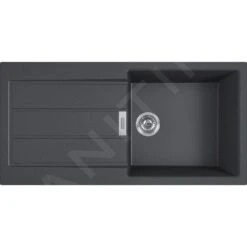 Franke Sets - Set T77, Tectonite Spoelbak S2D 611-100 En Keukenkraan FN 0147.031, Zwart/chroom 143.0616.932 -Keuken Verkoop 5f947f01f520b0a5991afc1f