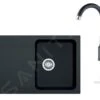 Franke Sets - Keukenset T30, OID 611-78 Tectonite Spoelbak, Zwart + FP 9900 Keukenkraan, Onyx NEW 114.0366.039