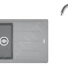 Franke Sets - Set G173, Fragraniet Spoelbak BFG 611-78 En Keukenkraan FP 9000.084, Steengrijs/steengrijs 114.0619.589