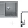 Franke Sets - Keukenset G8, Granieten Spoelbak MRG 611-62, Steengrijs + Kraan FN 0147, Chroom 114.0120.350
