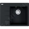 Franke Centro - Fragraniet Spoelbak CNG 611-62 TL/7, 620x500 Mm, Onyx 114.0637.492