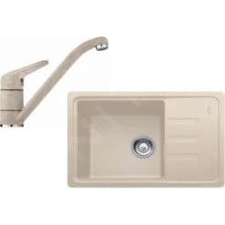 Franke Sets - Keukenset G117, Fragraniet Spoelbak BSG 611-62, Sahara + Kraan FC 9541.082, Sahara 114.0440.700