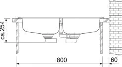 Franke Euroform - Roestvrijstalen Spoelbak EFN 620-78, 780x475 Mm 101.0120.102 -Keuken Verkoop 78ce3ef95ec53c40b60978b0
