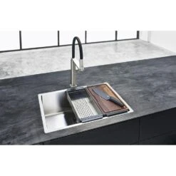 Franke Toebehoren - Box Center Voor Spoelbak Incl. Accessoires, Rvs/zwart Kunststof 112.0619.946 -Keuken Verkoop 808daaa125b4d9a6632f1256