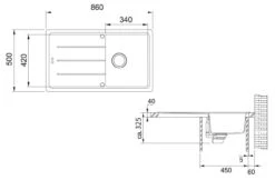 Franke Basis - Fragraniet Spoelbak BFG 611-86, 860x500 Mm, Cashmere 114.0494.911 -Keuken Verkoop 952c6ec1cc0039ffece2f2fe 1