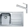 Franke Sets - Set N83, Rvs Spoelbak LLX 611/2 En Keukenkraan FC 3055.031, Rvs/chroom 101.0650.597