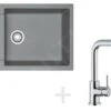 Franke Sets - Keukenset G76, Fragraniet Spoelbak MRG 611-78 BB, Steengrijs + Kraan FN 0147, Chroom 114.0365.684