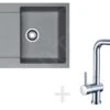 Franke Sets - Keukenset G39, Granieten Spoelbak MRG 611, Steengrijs + Samoa Kraan, Chroom 114.0283.425