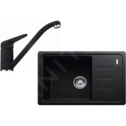 Franke Sets - Keukenset G117, Fragraniet Spoelbak BSG 611-62, Onyx + Kraan FC 9541.071, Onyx 114.0440.698