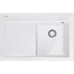 Franke Mythos - Keramische Spoelbak MTK 611-78/7, 780x510 Mm, Glacier 124.0433.384