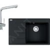 Franke Sets - Set G224, Fragraniet Spoelbak CNG 611-78 TL/7 En Keukenkraan Samoa, Onyx/chroom 114.0650.801