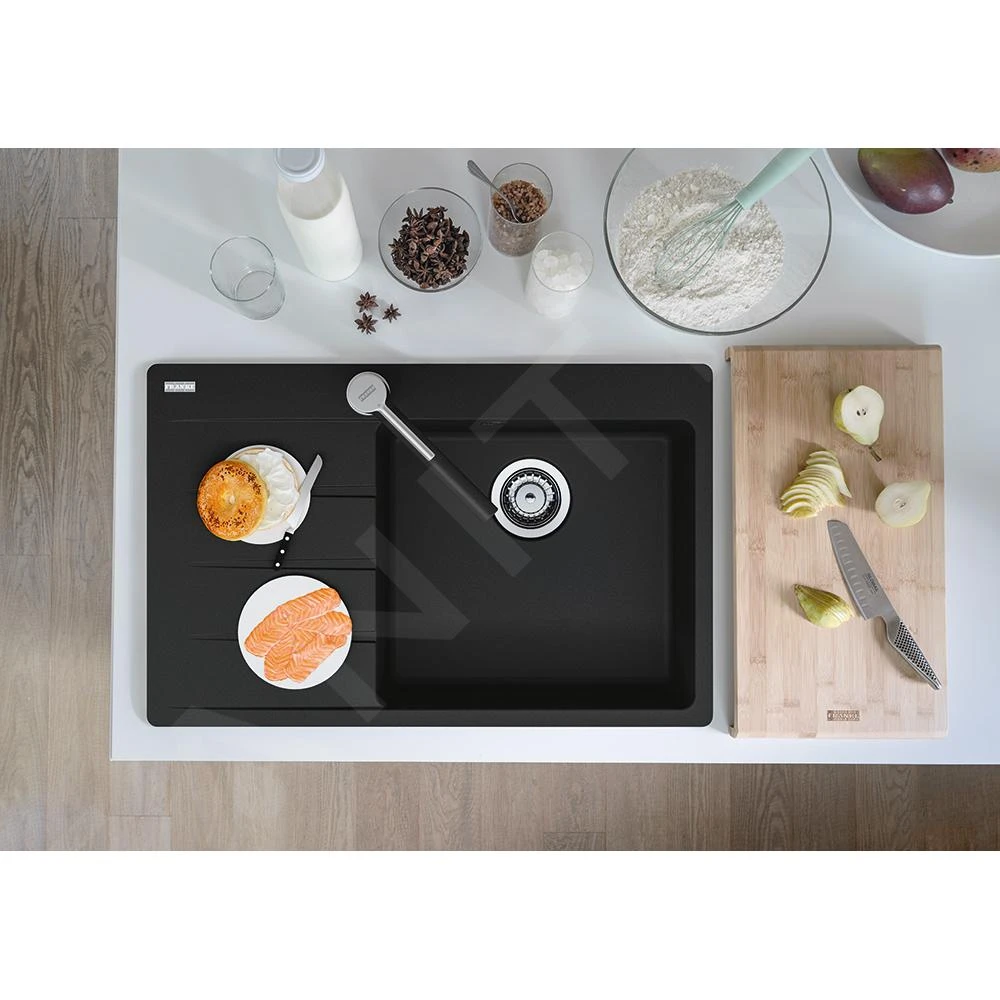Franke Centro - Fragraniet Spoelbak CNG 611-78 TL/7, 780x500 Mm, Mat Zwart 114.0637.506 3 Franke Centro - Fragraniet Spoelbak CNG 611-78 TL/7, 780x500 Mm, Mat Zwart 114.0637.506 - Image 3