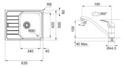 Franke Sets - Set N76, Rvs Spoelbak SKN 611-63 En Keukenkraan FB 250.031, Rvs/chroom 101.0618.837 -Keuken Verkoop b510415fd1d2b02cc65f0906