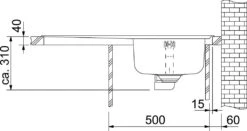 Franke Neptun - NEX 611/7 Roestvrij Staal Spoelbak, 860x510 Mm 101.0120.272 -Keuken Verkoop c7626d7b3bde095ef1313a97