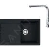 Franke Sets - Set G40, Fragraniet Spoelbak MRG 611 En Keukenkraan FN 0147.031, Mat Zwart/chroom 114.0650.572