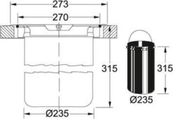 Franke KEA - Inbouw Afvalemmer F 12, Groen 134.0035.043 -Keuken Verkoop d107f42767435bb8e19b6207