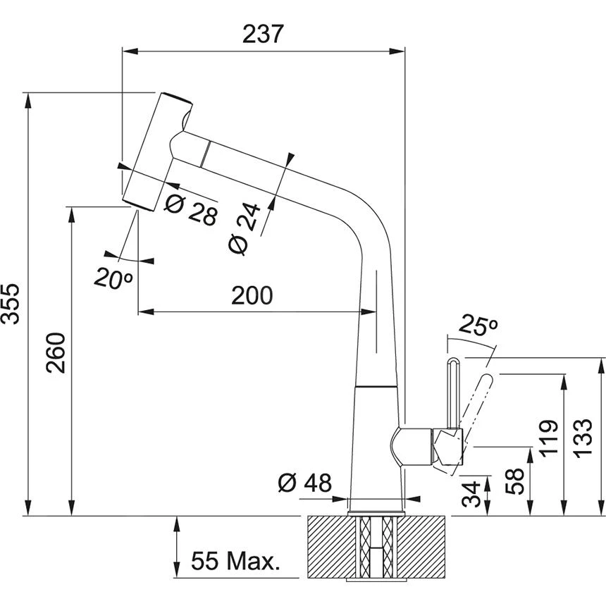 Franke Icon - Keukenkraan FG 5188.031 Met Uittrekbare Sproeikop, Chroom 115.0625.188 2 Franke Icon - Keukenkraan FG 5188.031 Met Uittrekbare Sproeikop, Chroom 115.0625.188 - Image 2