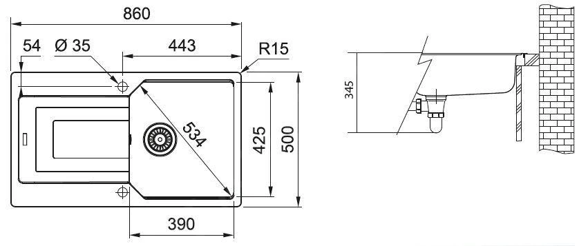 Franke Urban - UBG 611-86 Fragraniet Spoelbak, 860x500 Mm, Glacier 114.0582.825 2 Franke Urban - UBG 611-86 Fragraniet Spoelbak, 860x500 Mm, Glacier 114.0582.825 - Image 2