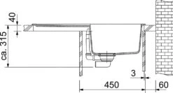 Franke Maris - Fragraniet Spoelbak MRG 611, 780x500 Mm, Mat Zwart 114.0637.576 -Keuken Verkoop e9fb6466587377dc6d0a39e5