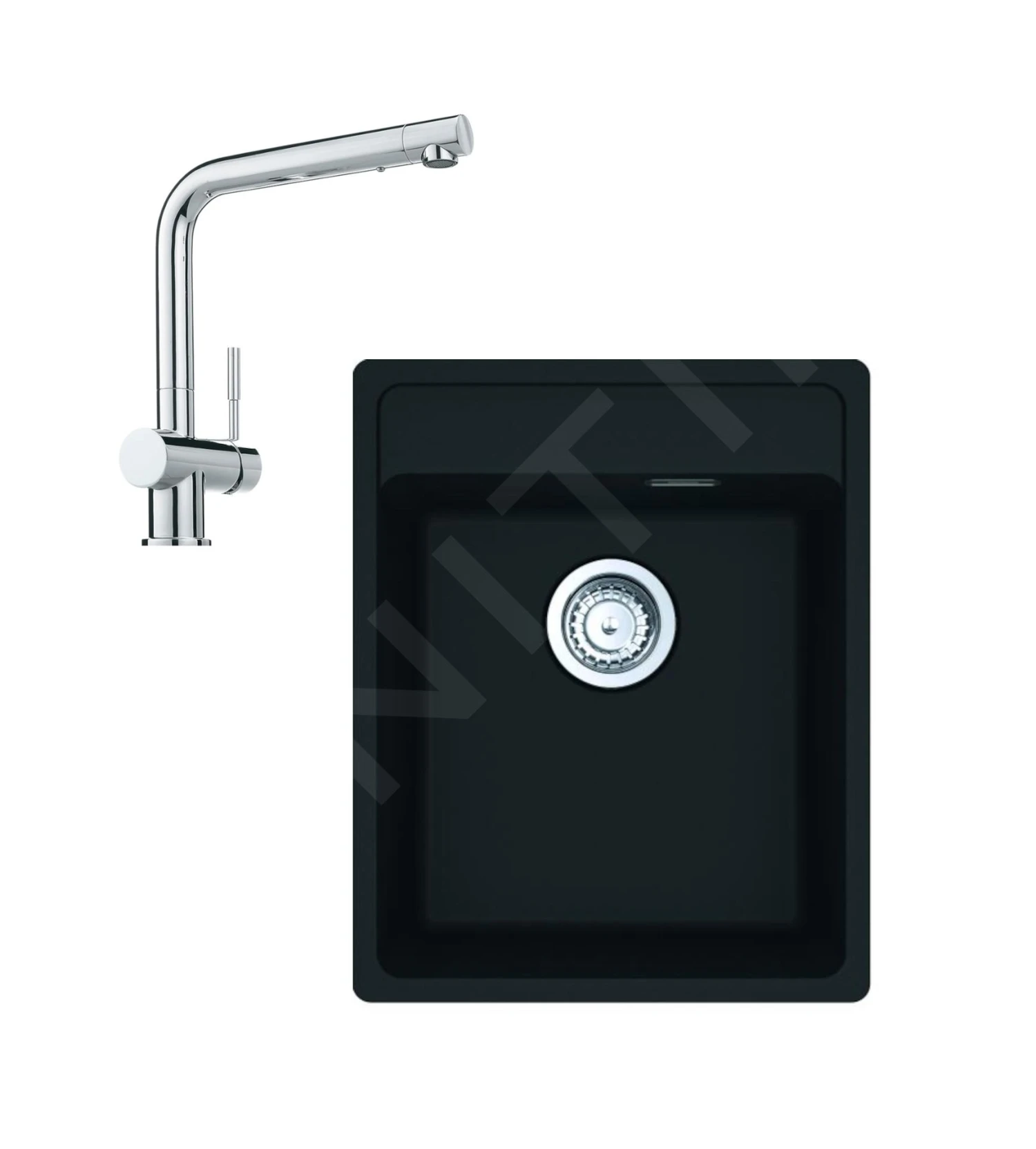 Franke Sets - Set G242, Fragraniet Spoelbak MRG 610-37 RTL En Keukenkraan Samoa, Onyx/chroom 114.0675.642 1 Franke Sets - Set G242, Fragraniet Spoelbak MRG 610-37 RTL En Keukenkraan Samoa, Onyx/chroom 114.0675.642