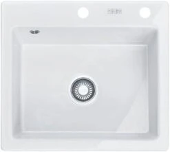Franke Mythos - Keramische Spoelbak MTK 610-58, 580x510 Mm, Glacier 124.0335.706