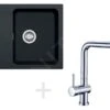 Franke Sets - Spoelbakset T23, OID 611-62 Tectonite Spoelbak, Zwart + Keukenkraan Samoa, Chroom 114.0323.792