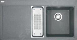 Franke Mythos - MTG 651-100/2 Fragraniet Spoelbak, 1000x515 Mm, Steengrijs 114.0150.029