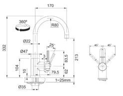 Franke Sets - Spoelbakset G56, BFG 611-78 Graniet Spoelbak, Sahara + Keukenkraan FC 650, Chroom 114.0323.877 -Keuken Verkoop fd64fecfc4d6e2dc1f886e96