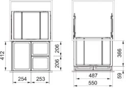 Franke Sorters - Inbouw Prullenbak FX 60 26-11-11 121.0557.763 -Keuken Verkoop fdf396285263d2280e20ac94